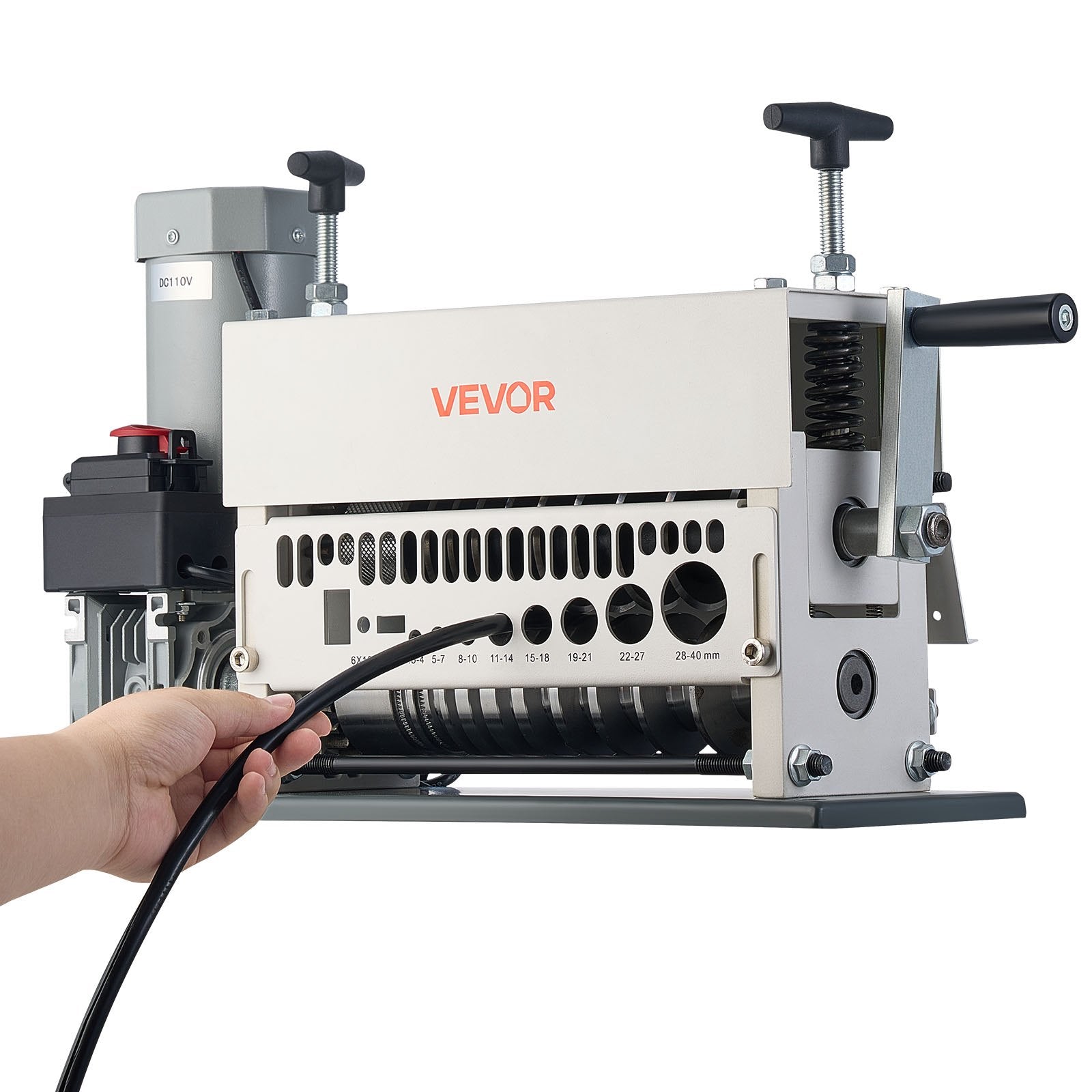 Elektrinės laidų izoliacijos nuėmimo staklės VEVOR ZD-40FL, 370W