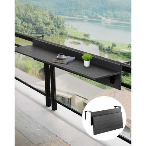 Pakabinamas balkono staliukas VEVOR DL-BC03, 80 x 30 cm