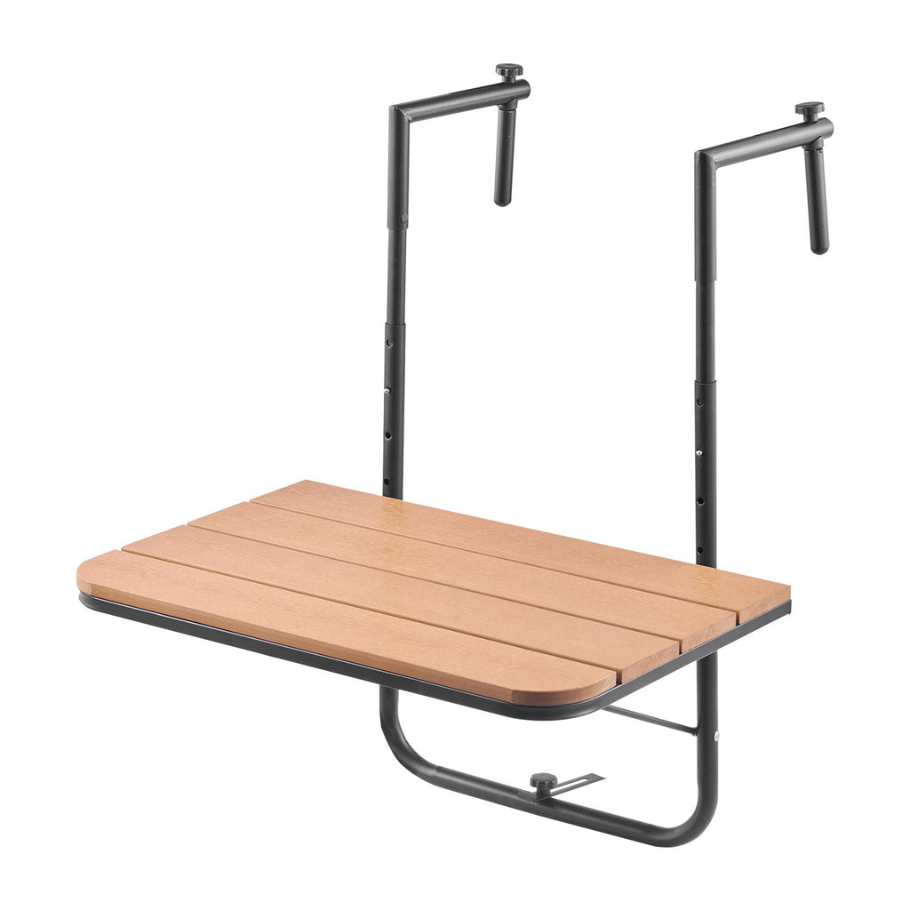 Pakabinamas balkono staliukas VEVOR DL-BC01A, 60x40 cm