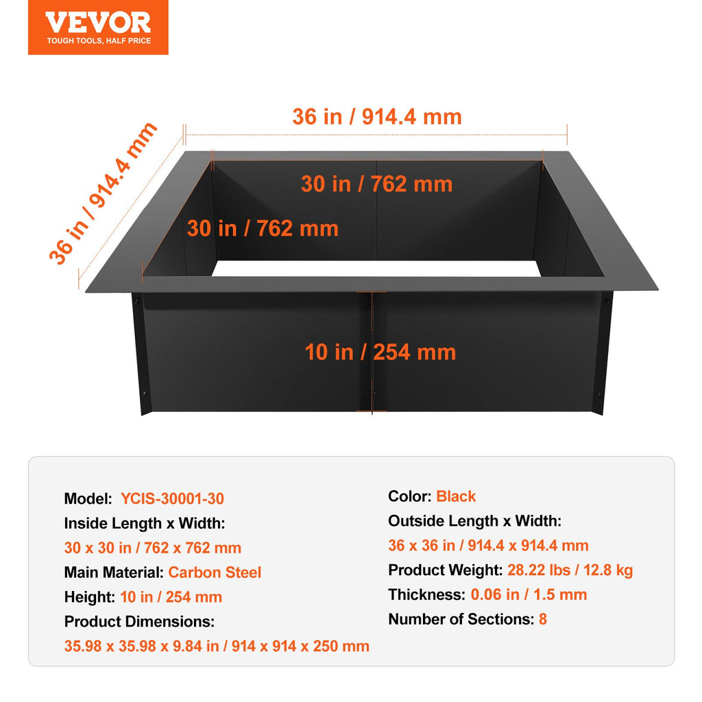 Laužavietės rėmas VEVOR YCIS-30001-30, 91,4 cm