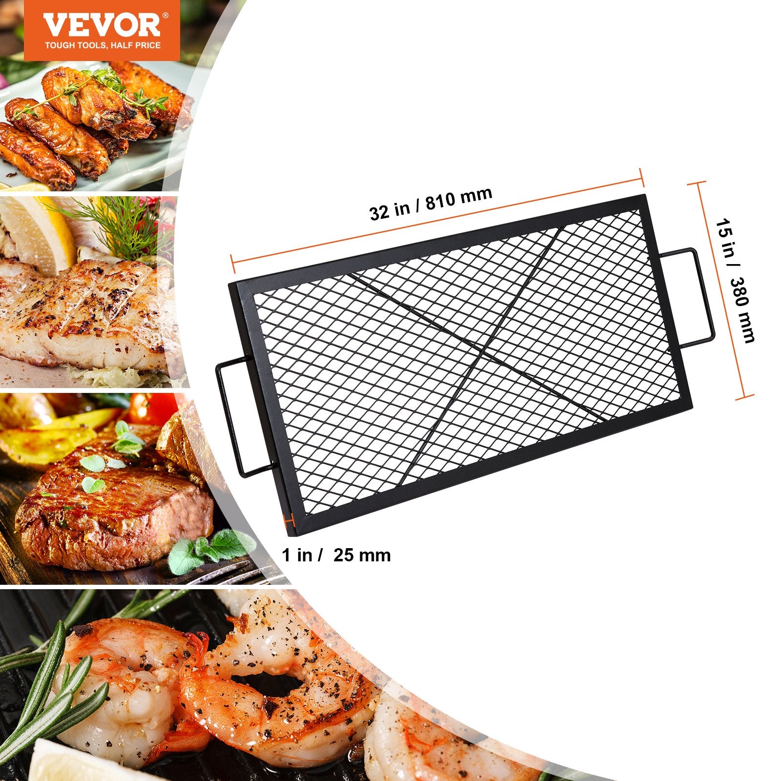 Laužavietės grotelės VEVOR JY-MY-YKW32, 81 cm
