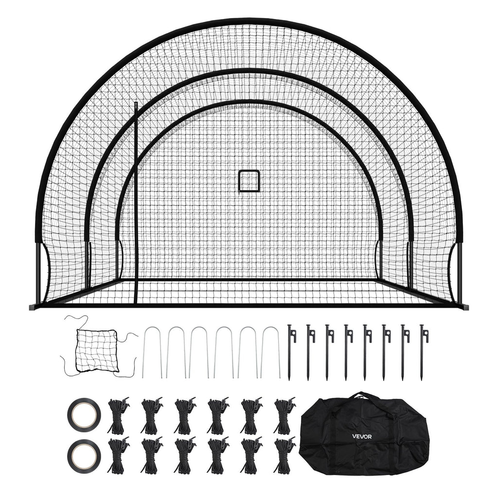 Beisbolo mušimo narvas VEVOR TL20120804S, 6,1 x 3,7 x 2,5 m