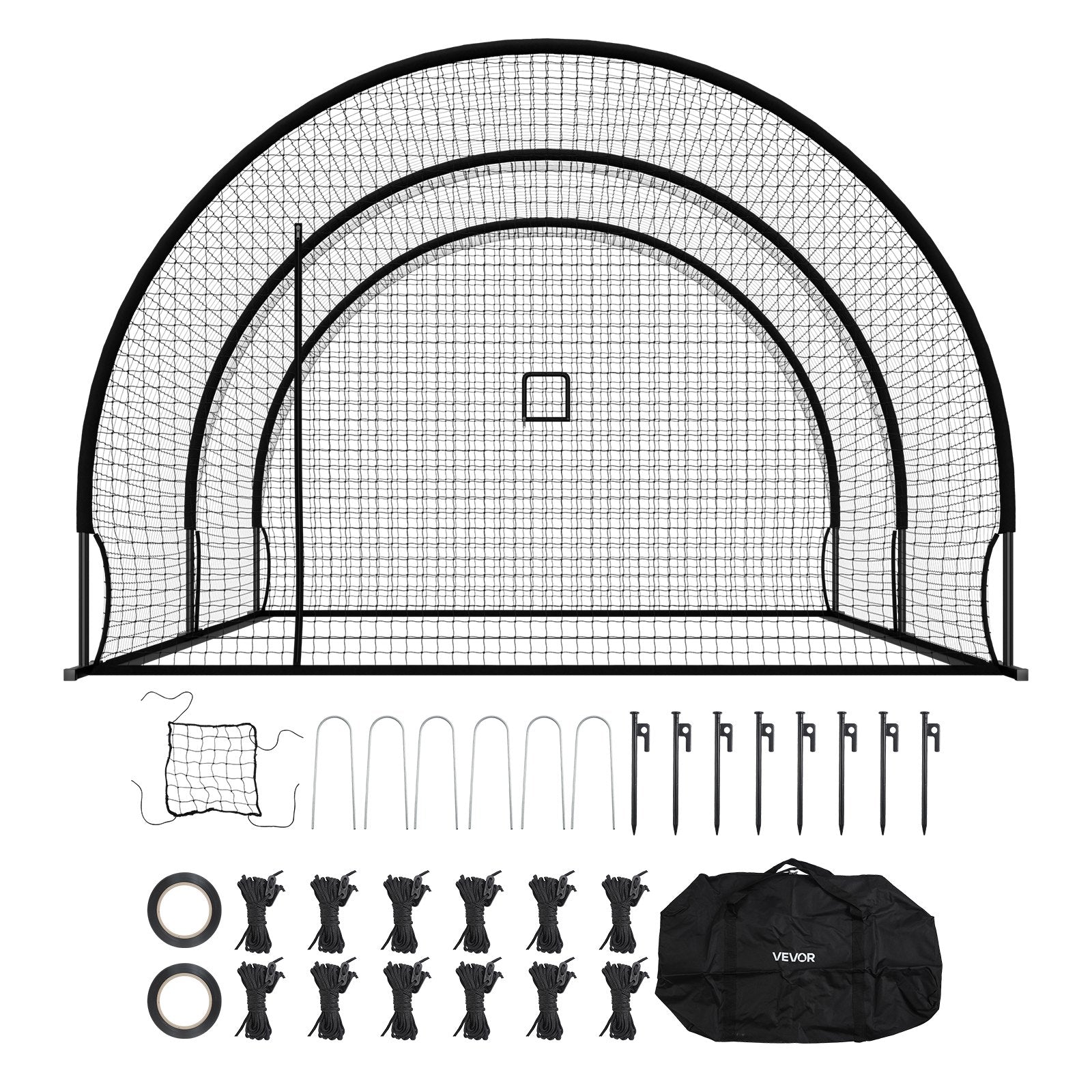 Beisbolo mušimo narvas VEVOR TL20120804S, 6,1 x 3,7 x 2,5 m
