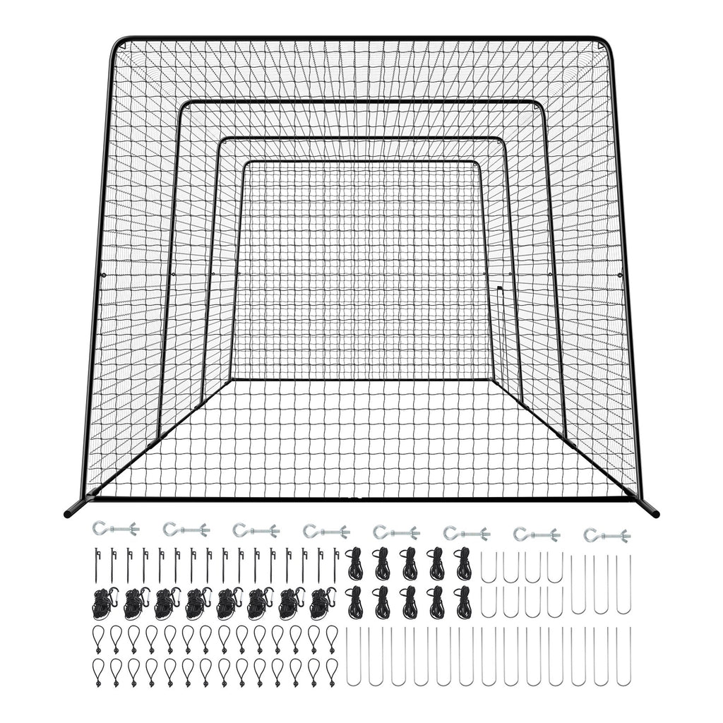 Beisbolo mušimo narvas VEVOR XH-40X12X10FT, 12 x 3,68 x 3,1 m