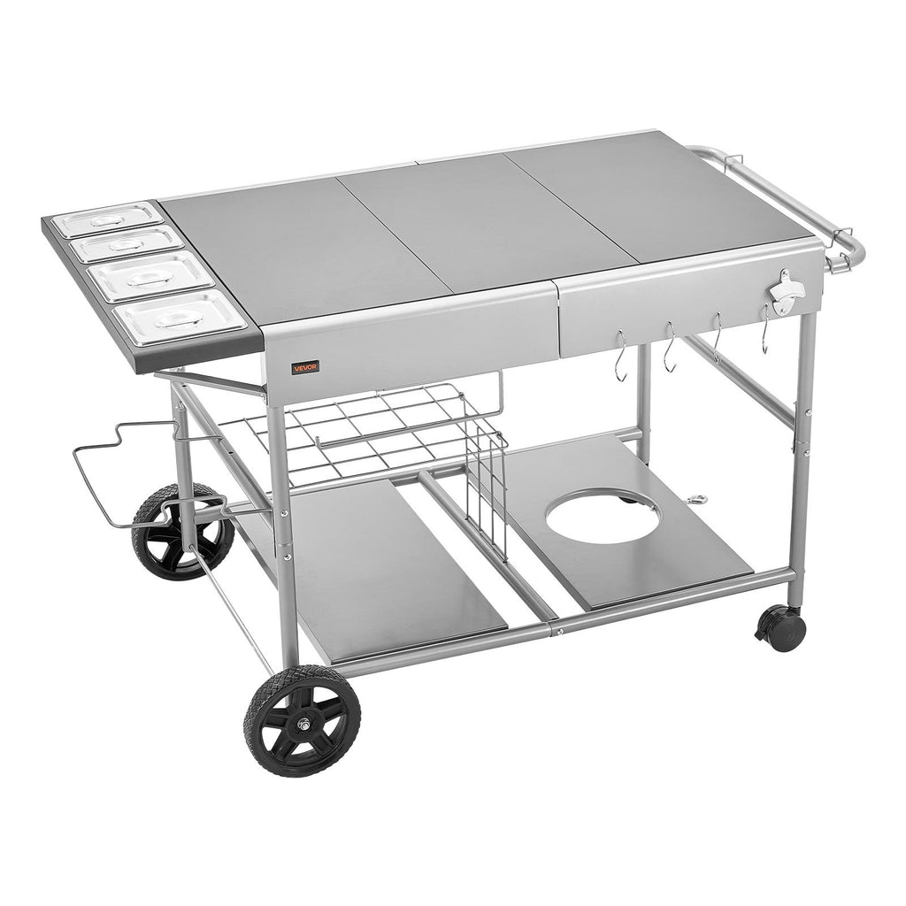 Lauko kepsninės vežimėlis VEVOR WER-V3, 925 x 595 mm stalviršis