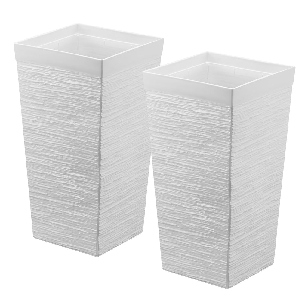 Aukšti vazonai VEVOR 9004W-WT, 580 mm aukščio, 2 vnt.