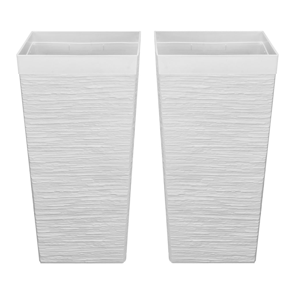 Aukšti vazonai VEVOR 9004W-WT, 580 mm aukščio, 2 vnt.