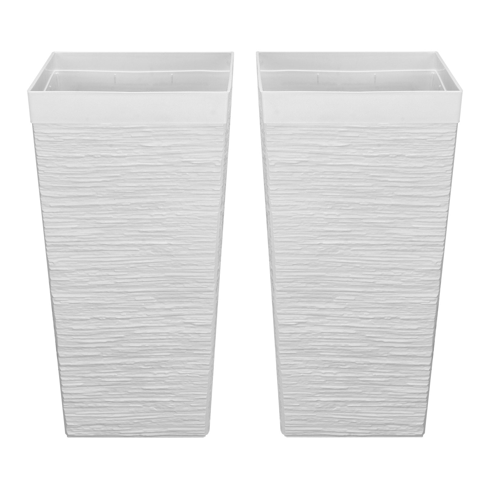 Aukšti vazonai VEVOR 9004W-WT, 580 mm aukščio, 2 vnt.