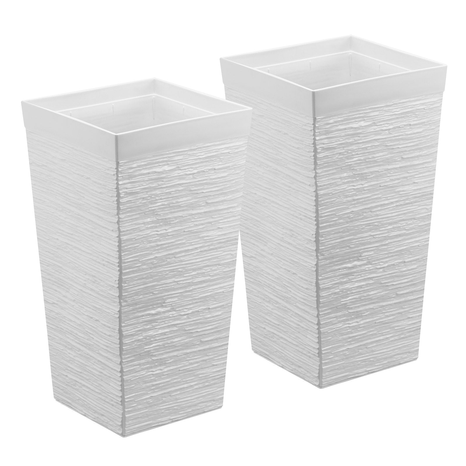 Aukšti vazonai VEVOR 9004W-WT, 580 mm aukščio, 2 vnt.