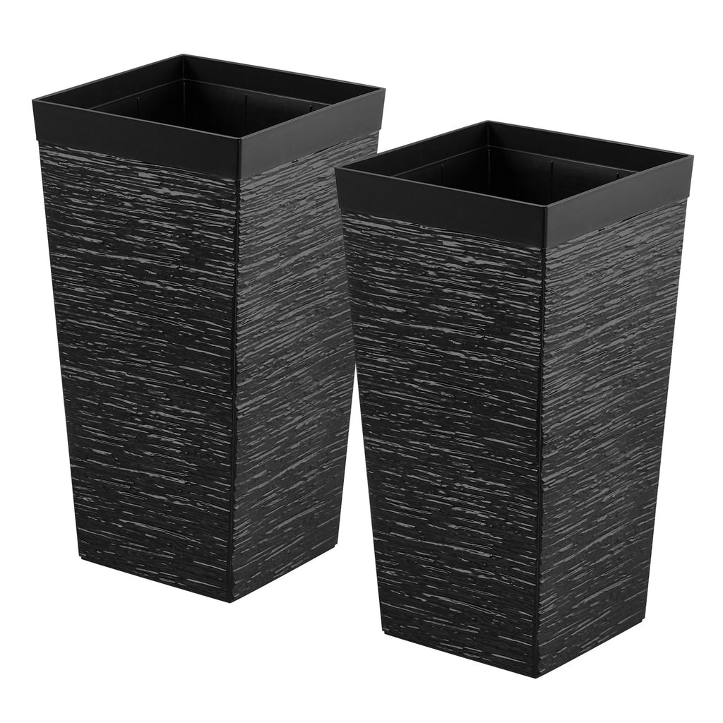 Aukšti vazonai VEVOR 9004W-BK, 2 vnt., 580 mm aukščio