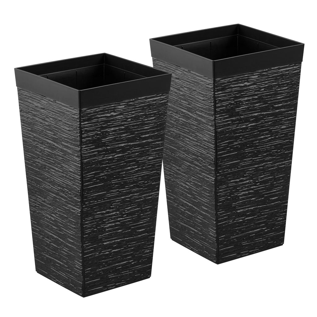 Aukšti vazonai VEVOR 9004W-BK, 2 vnt., 580 mm aukščio