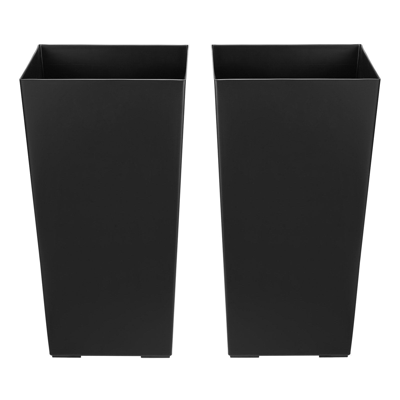 Aukšti lauko vazonai VEVOR F3055W-BK, 2 vnt. komplektas, 550 mm aukščio