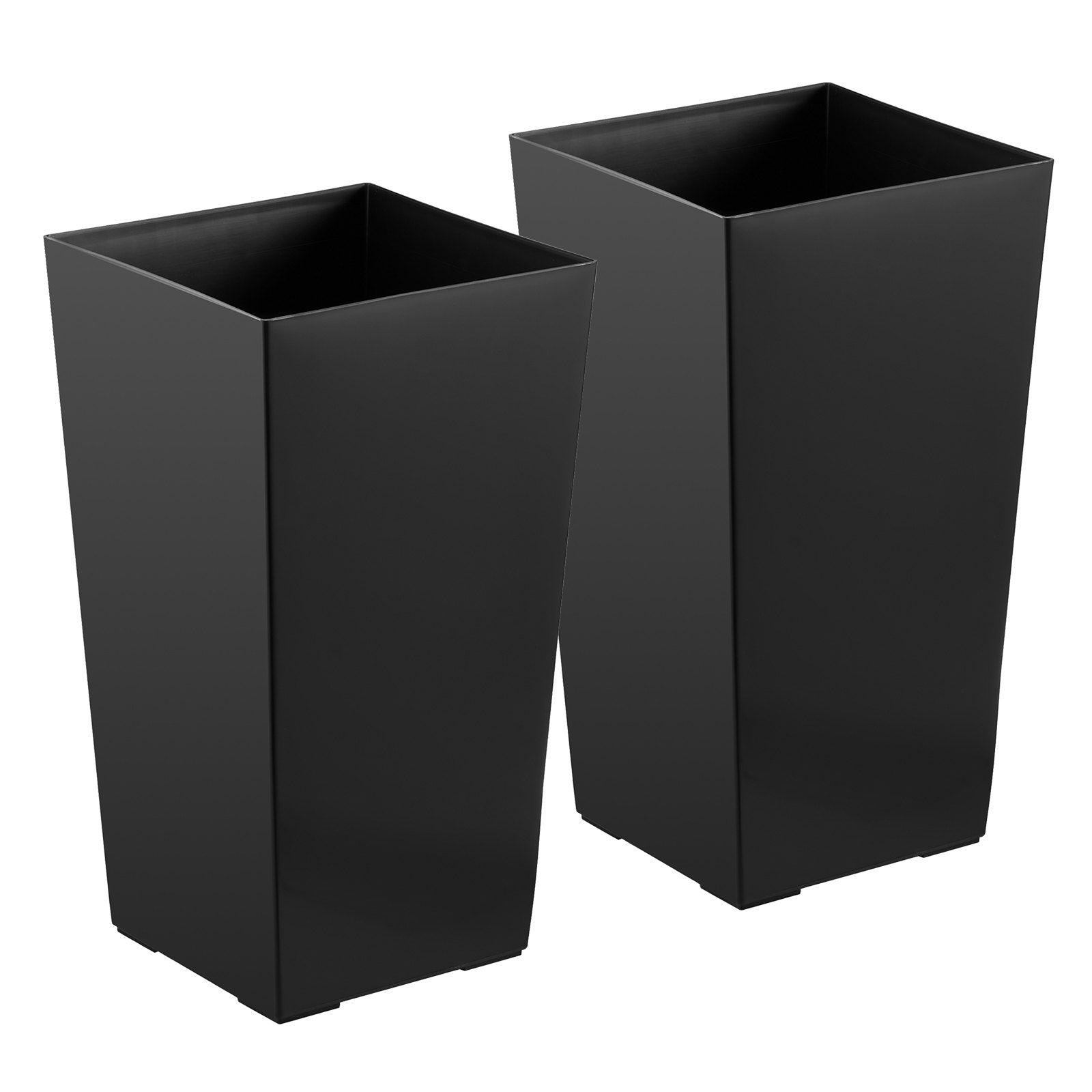 Aukšti lauko vazonai VEVOR F3055W-BK, 2 vnt. komplektas, 550 mm aukščio