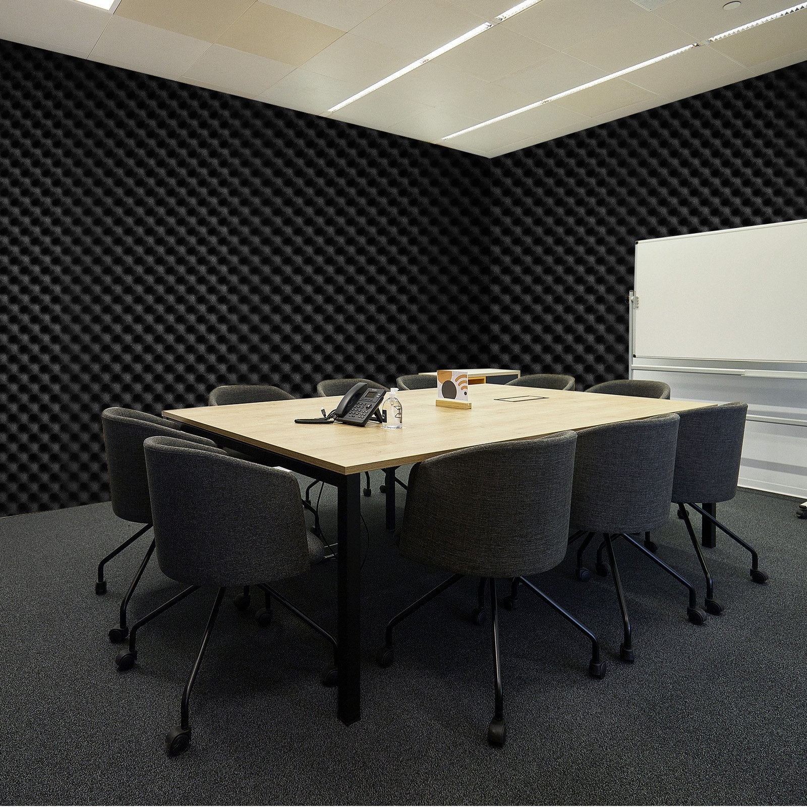 Akustinės putplasčio plokštės VEVOR JDM50-2, 2 vnt. (1200 x 600 x 50 mm)