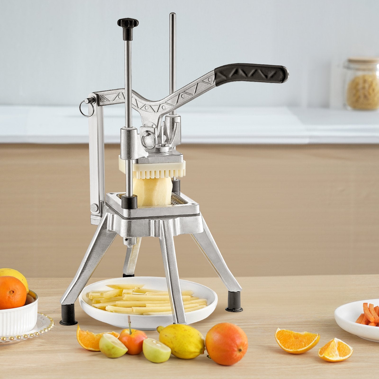 Daržovių ir vaisių pjaustyklė VEVOR J002-01/02, 0,64 cm ašmenys
