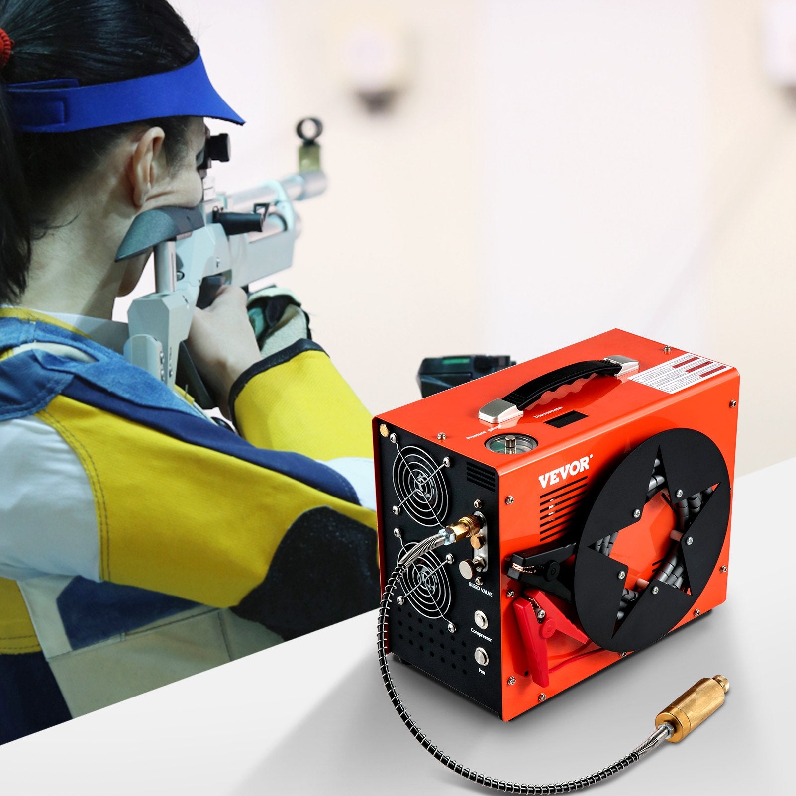 PCP oro kompresorius VEVOR SG-220V-110V-12VMC, 350W