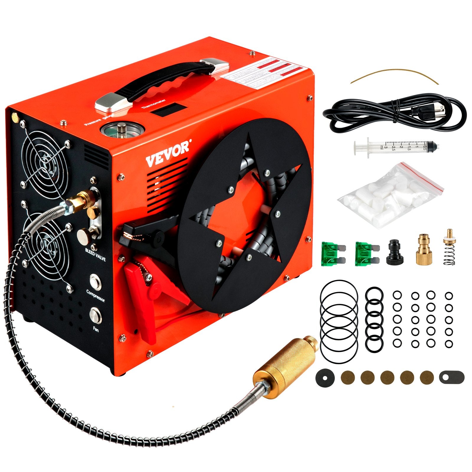 PCP oro kompresorius VEVOR SG-220V-110V-12VMC, 350W