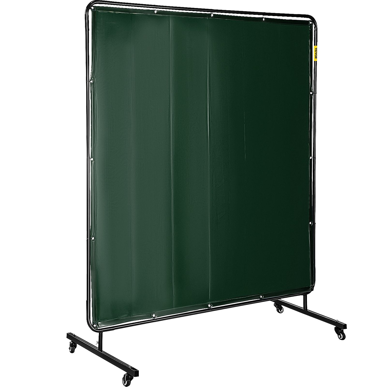Suvirinimo ekranas su rėmu VEVOR 182,9 x 182,9 cm, žalias vinilas