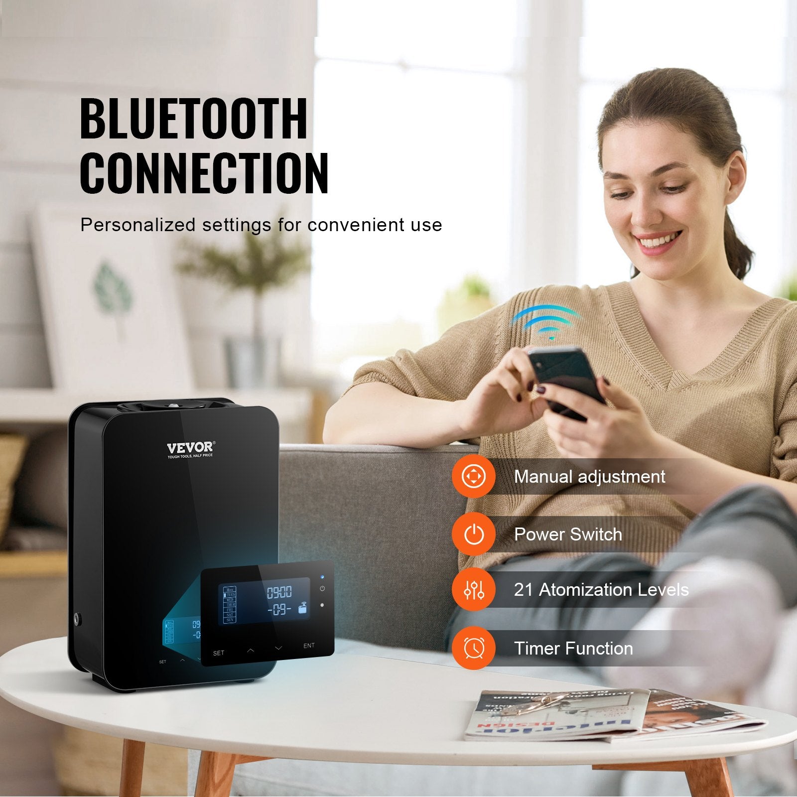Kvapų difuzorius VEVOR A311, 180 ml