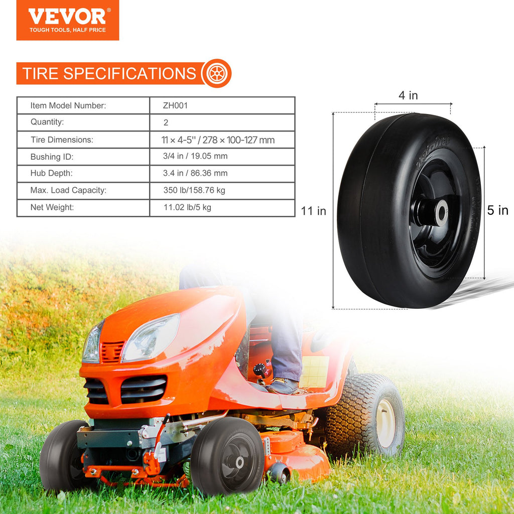 Vejapjovės ratai VEVOR ZH001, 11x4-5 colių