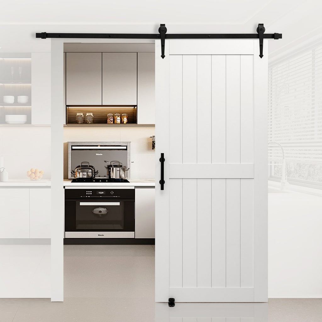 Stumdomos daržinės tipo durys VEVOR 36HM, 914 x 2134 mm