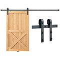 Stumdomų durų furnitūros komplektas VEVOR 004-2.44M, 244 cm ilgio