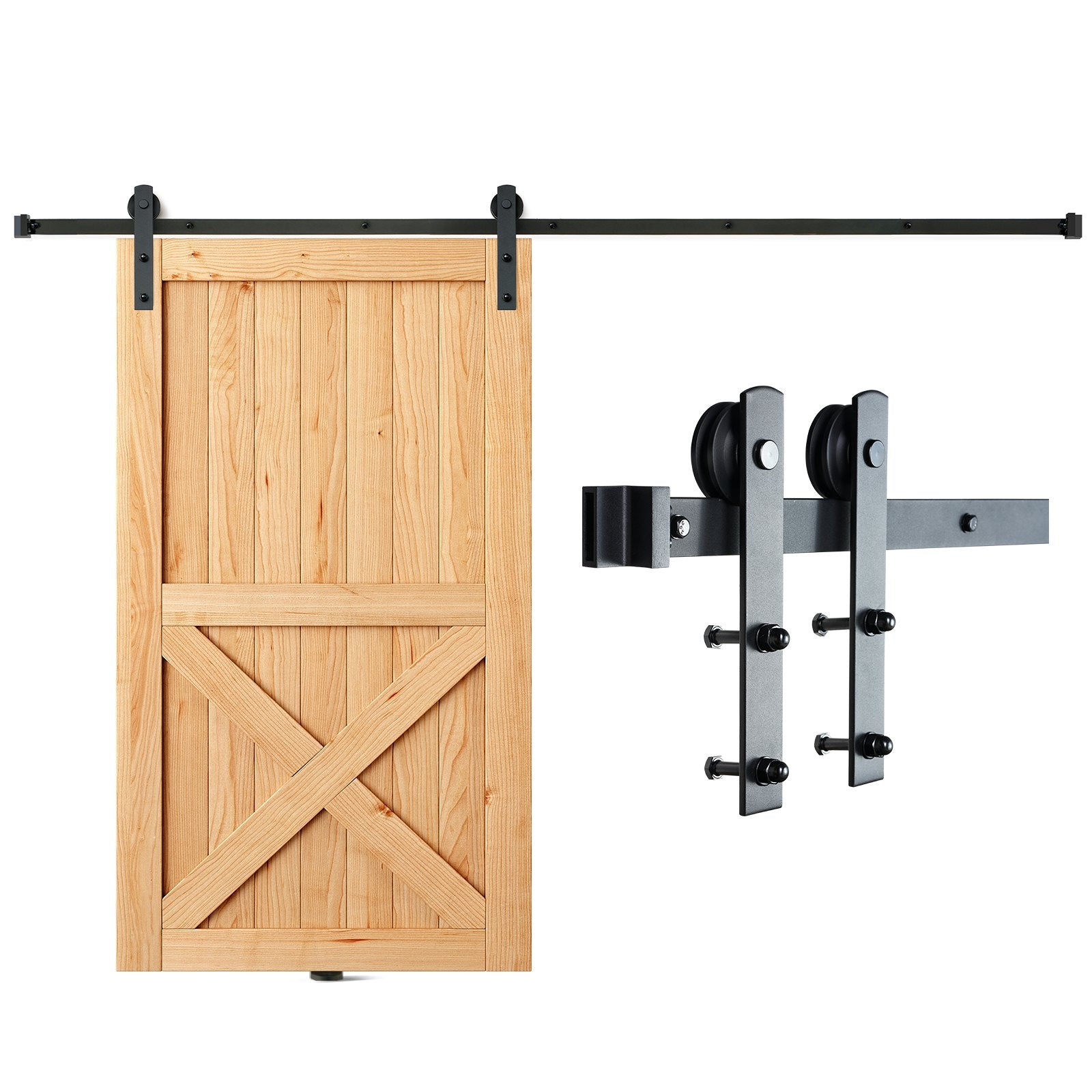 Stumdomų durų mechanizmas VEVOR 004-2.44m, 243,8 cm