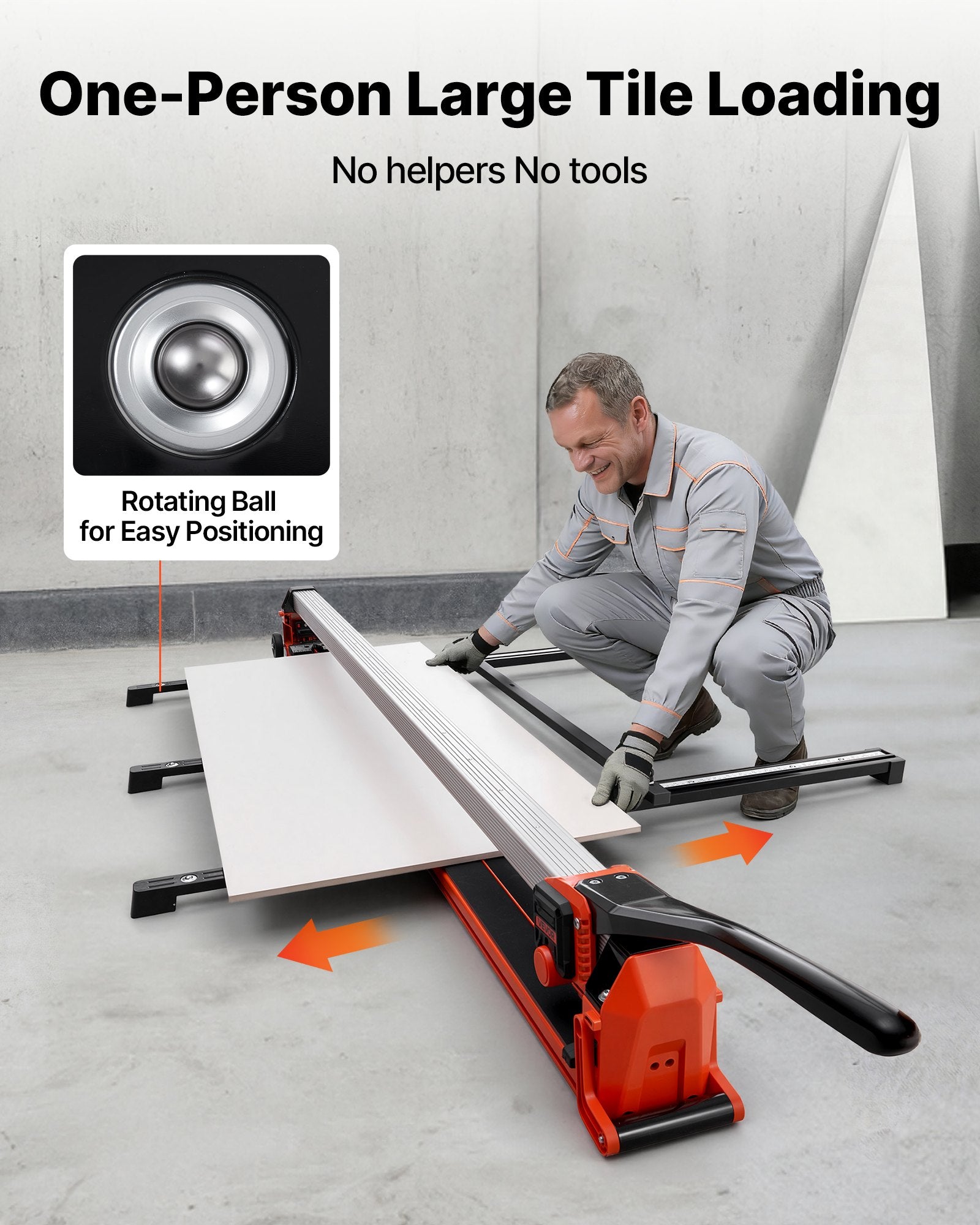 Rankinės plytelių pjovimo staklės VEVOR TC-X01A-1800, 1800 mm