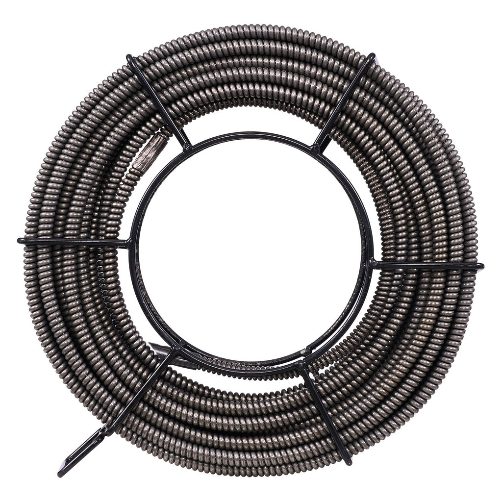Kanalizacijos valymo trosas VEVOR, 15 m x 9,5 mm