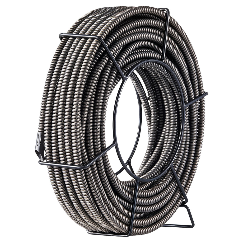 Kanalizacijos valymo trosas VEVOR, 15 m x 9,5 mm