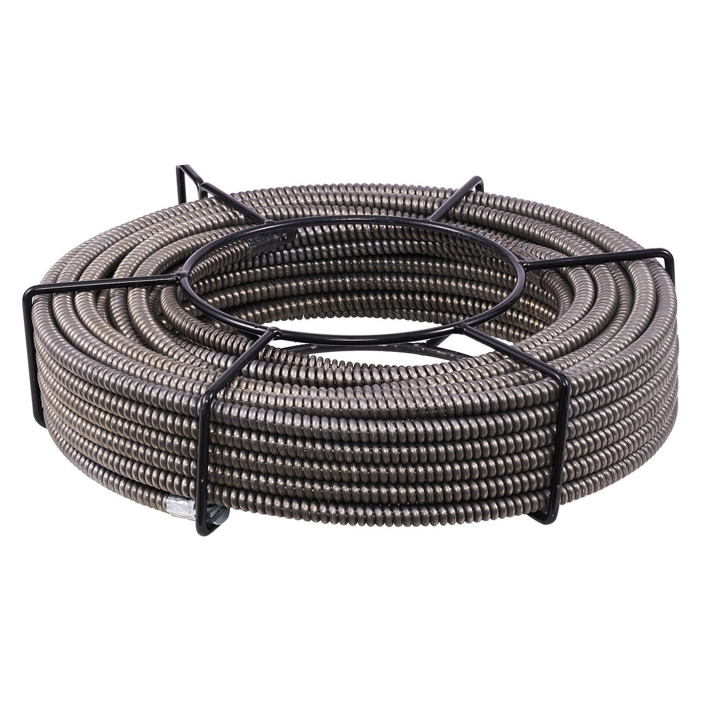 Kanalizacijos valymo trosas VEVOR, 15 m x 9,5 mm