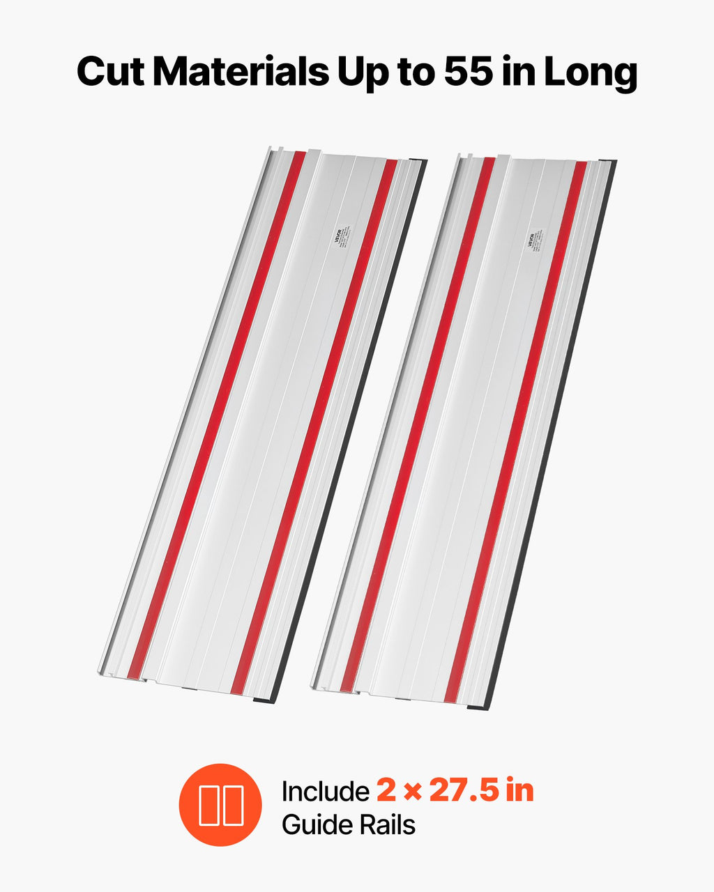 Kreipiančioji liniuotė diskiniam pjūklui VEVOR M1Y-4ZTH-160-2P70, 1397 mm