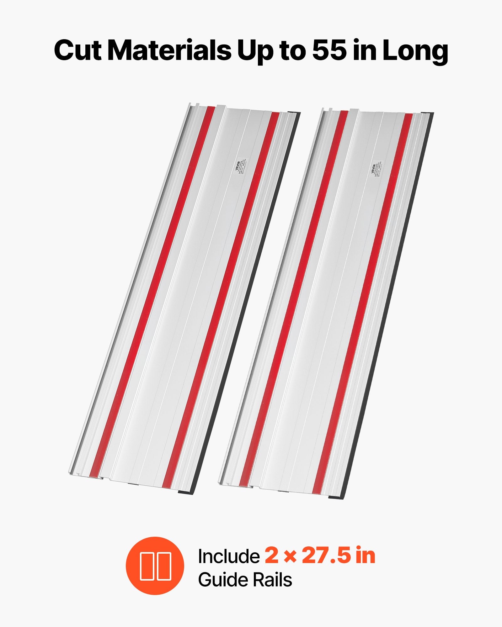 Kreipiančioji liniuotė diskiniam pjūklui VEVOR M1Y-4ZTH-160-2P70, 1397 mm