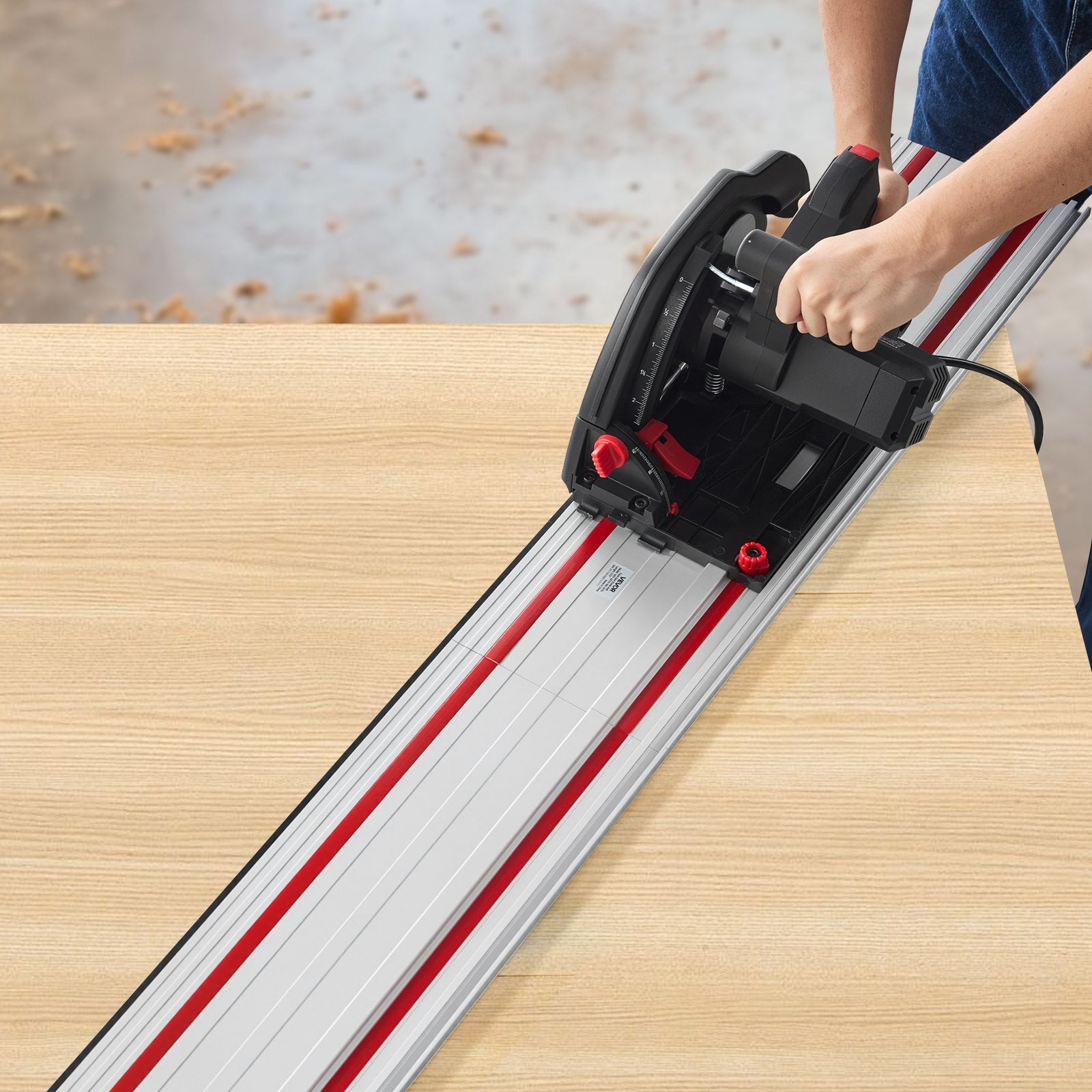 Kreipiančioji liniuotė diskiniam pjūklui VEVOR M1Y-4ZTH-160-4P70, 2794 mm