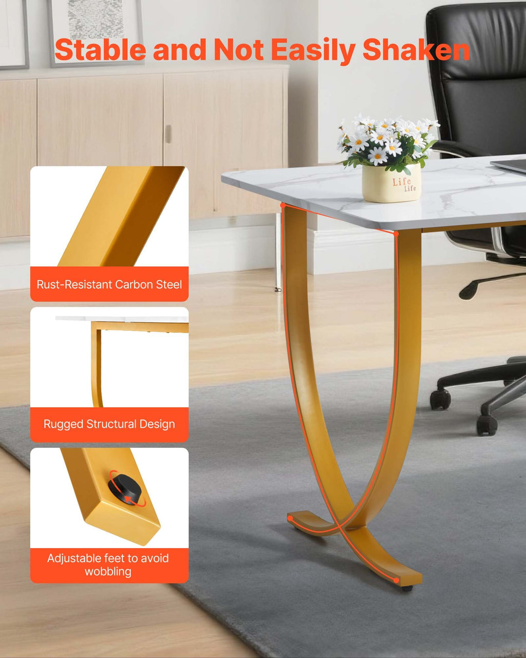 Biuro stalas VEVOR ZH607, 160 x 80 cm