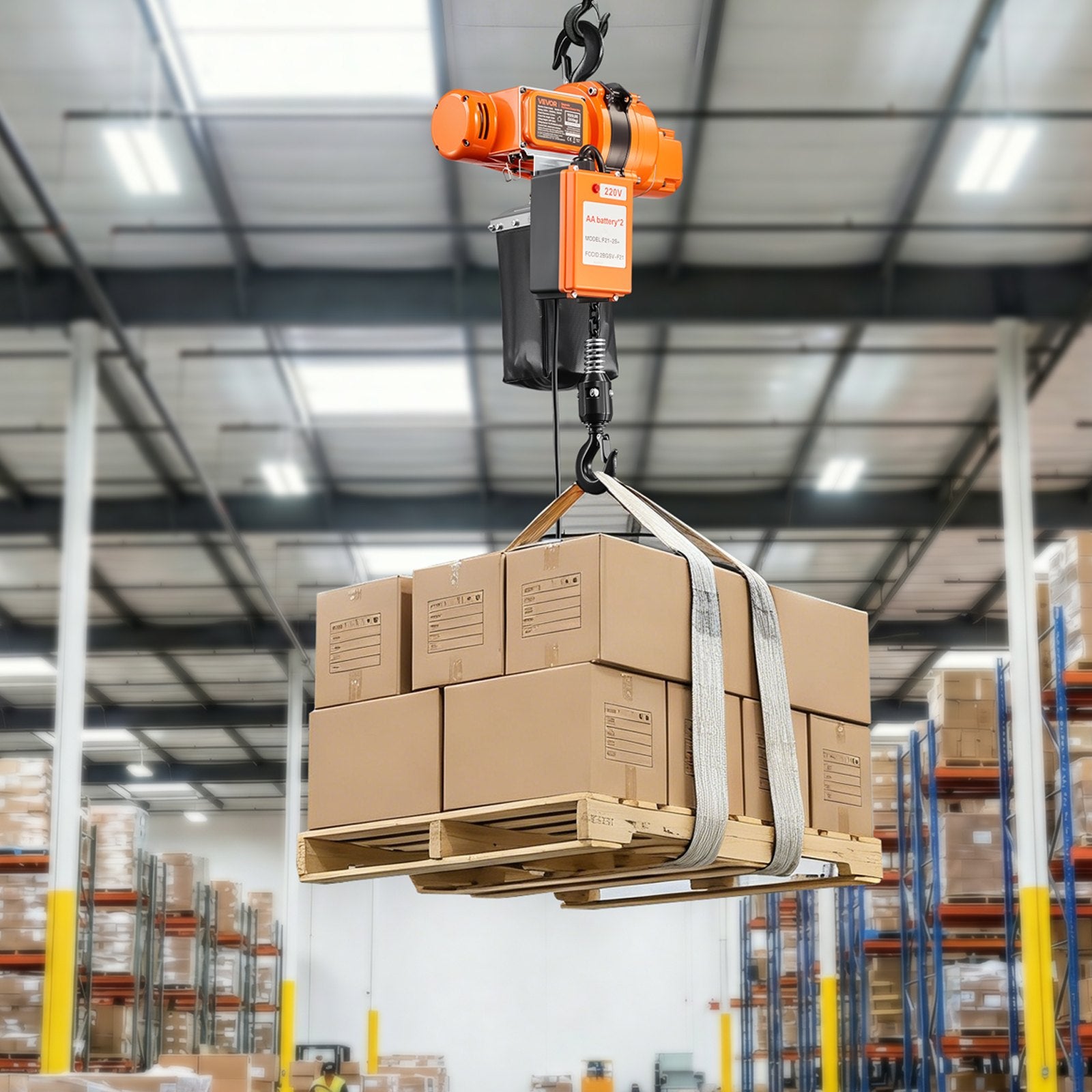 Elektrinė grandininė talpė VEVOR H5, 500 kg
