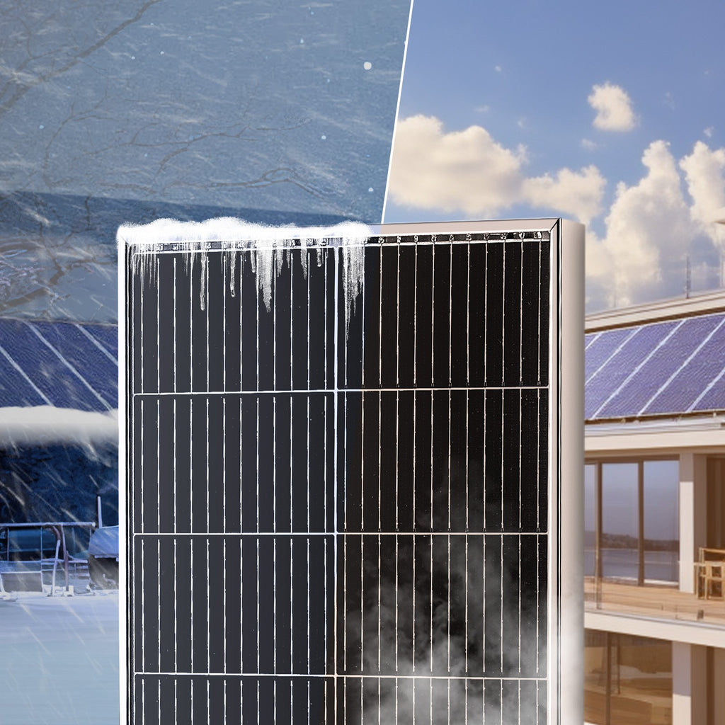 Monokristalinis saulės baterijų komplektas VEVOR S100, 100W