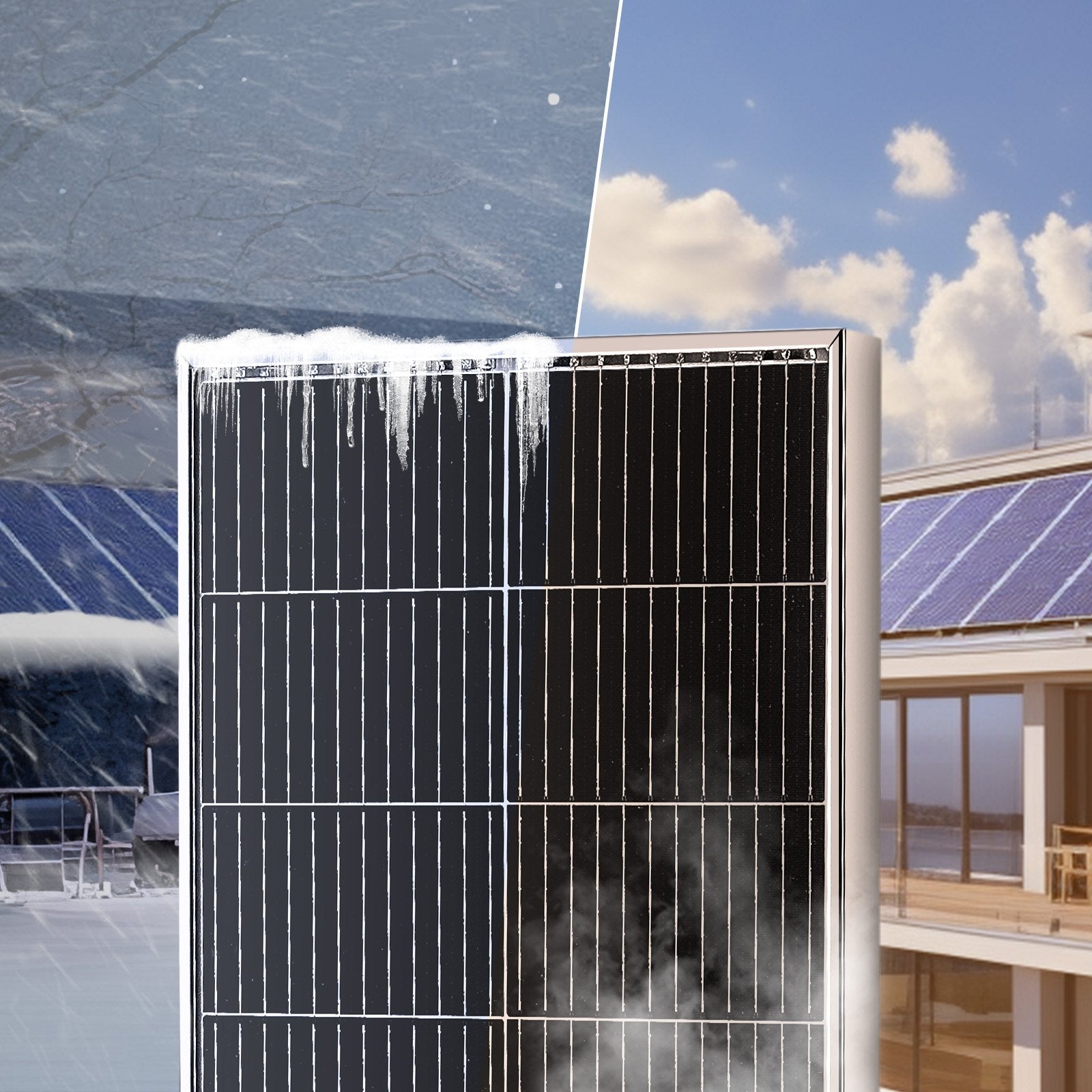 Monokristalinių saulės modulių rinkinys VEVOR S100, 200W