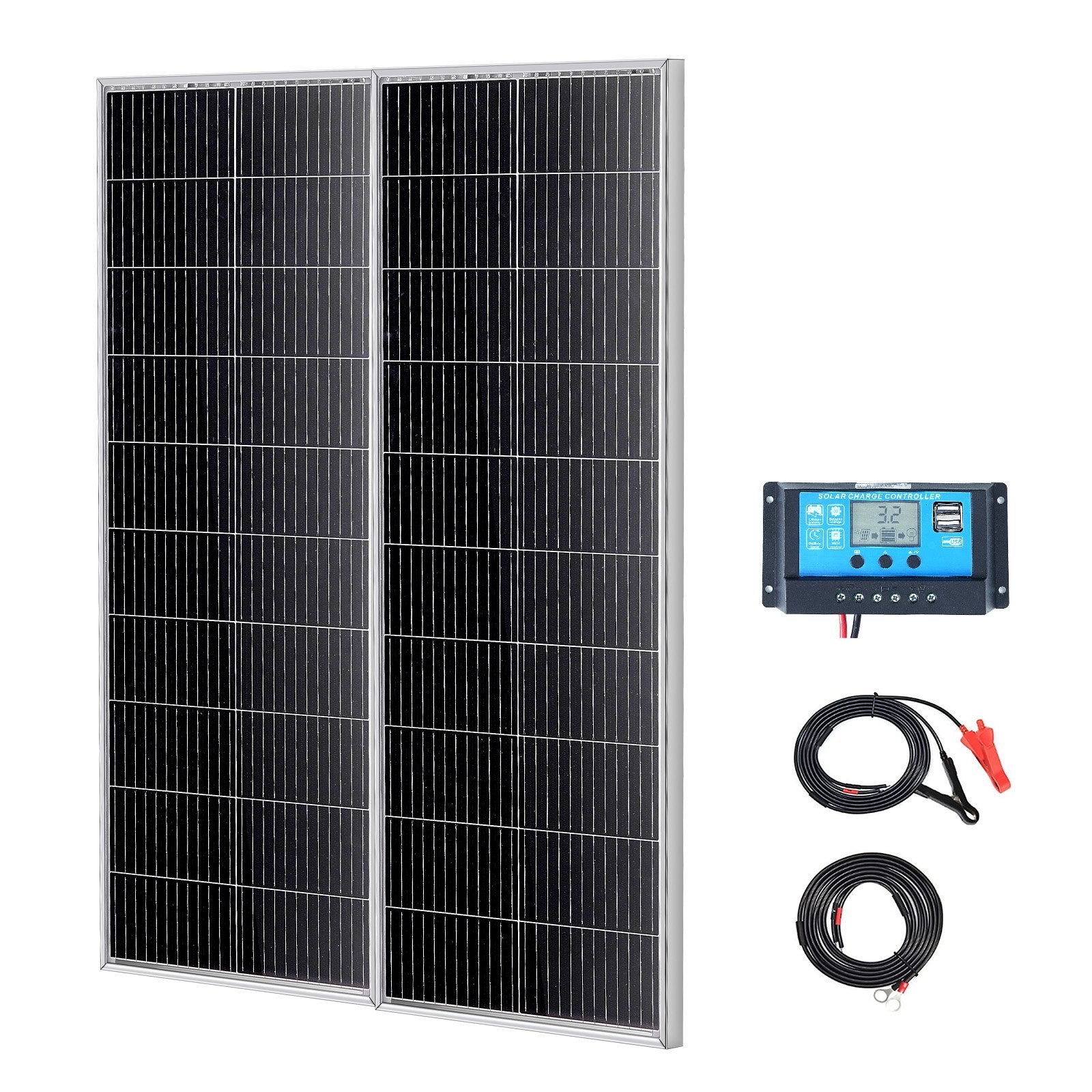 Monokristalinių saulės modulių rinkinys VEVOR S100, 200W
