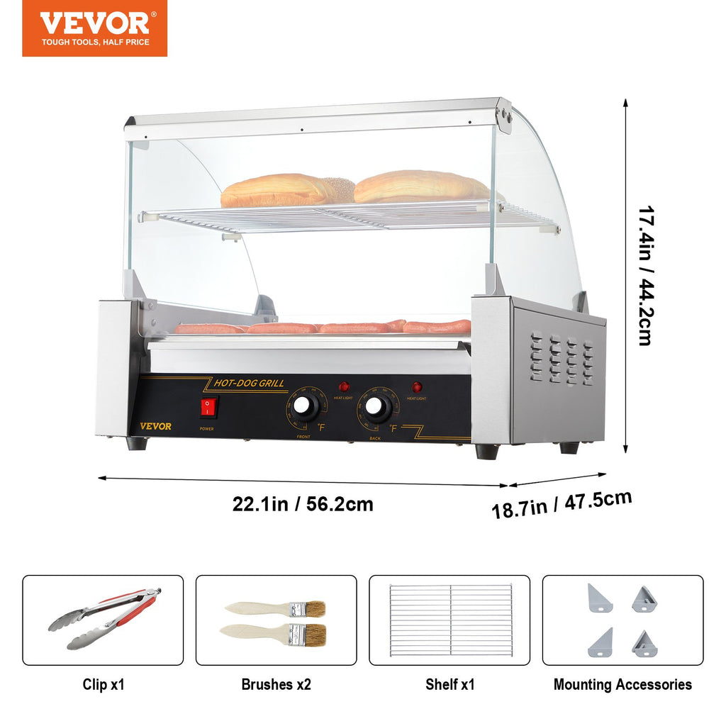 Dešrainių kepimo aparatas VEVOR SC-11XD, 2,2 kW