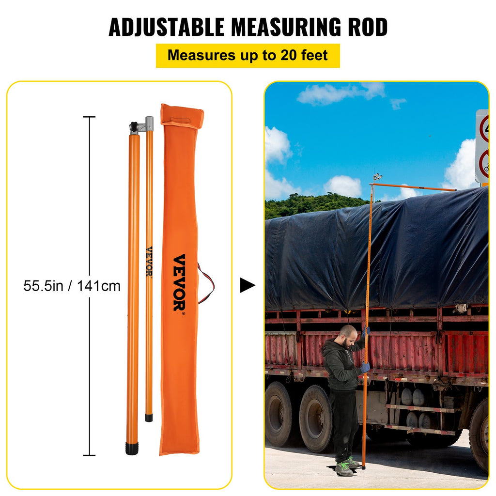 Aukščio matuoklė VEVOR 20FT HEIGHT STICK, 6 m