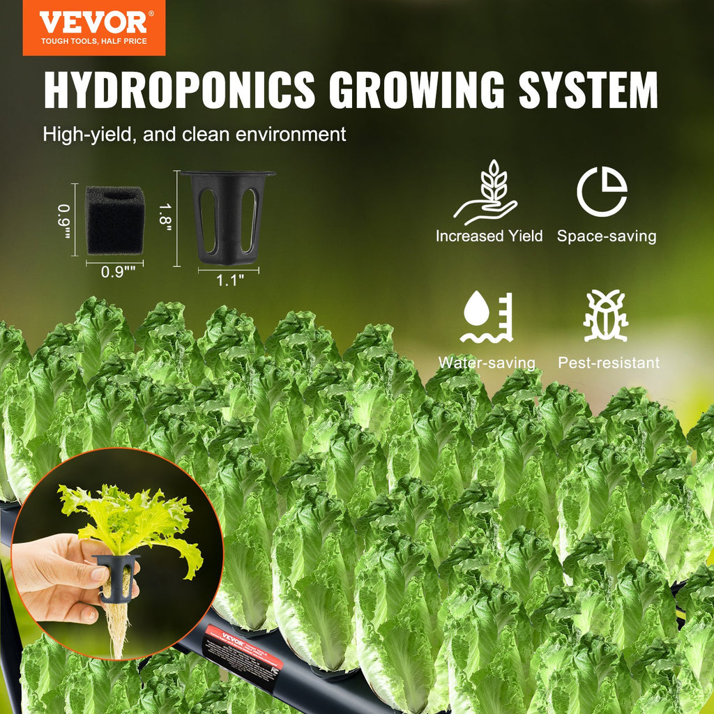 Hidroponinė auginimo sistema VEVOR VV2-72W, 72 vietos