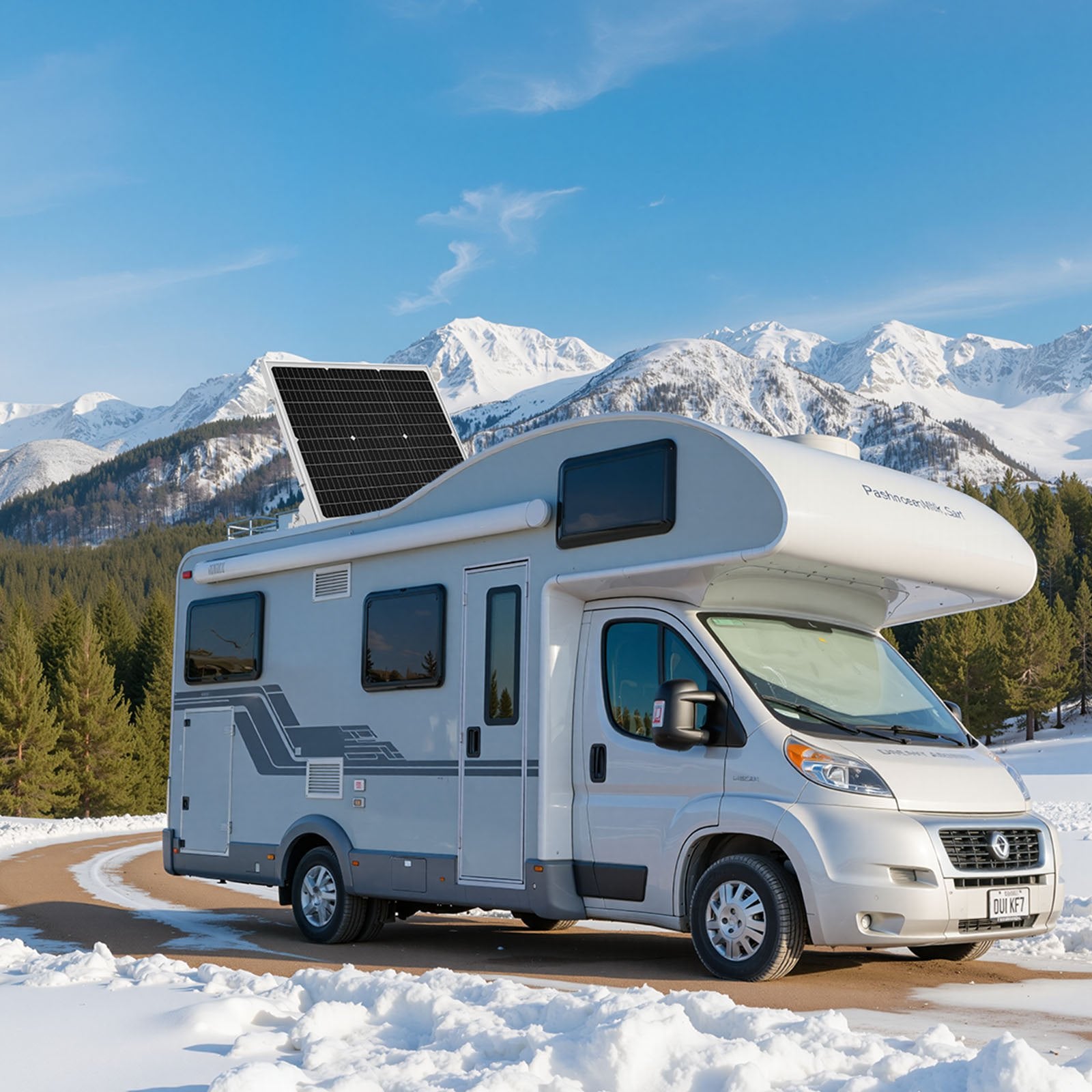 Saulės baterijų įkroviklis ir palaikytojas VEVOR 50W, 12V 50W