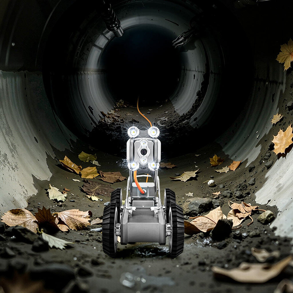 Vamzdynų patikros robotas VEVOR WR030-120, 120 m kabelis