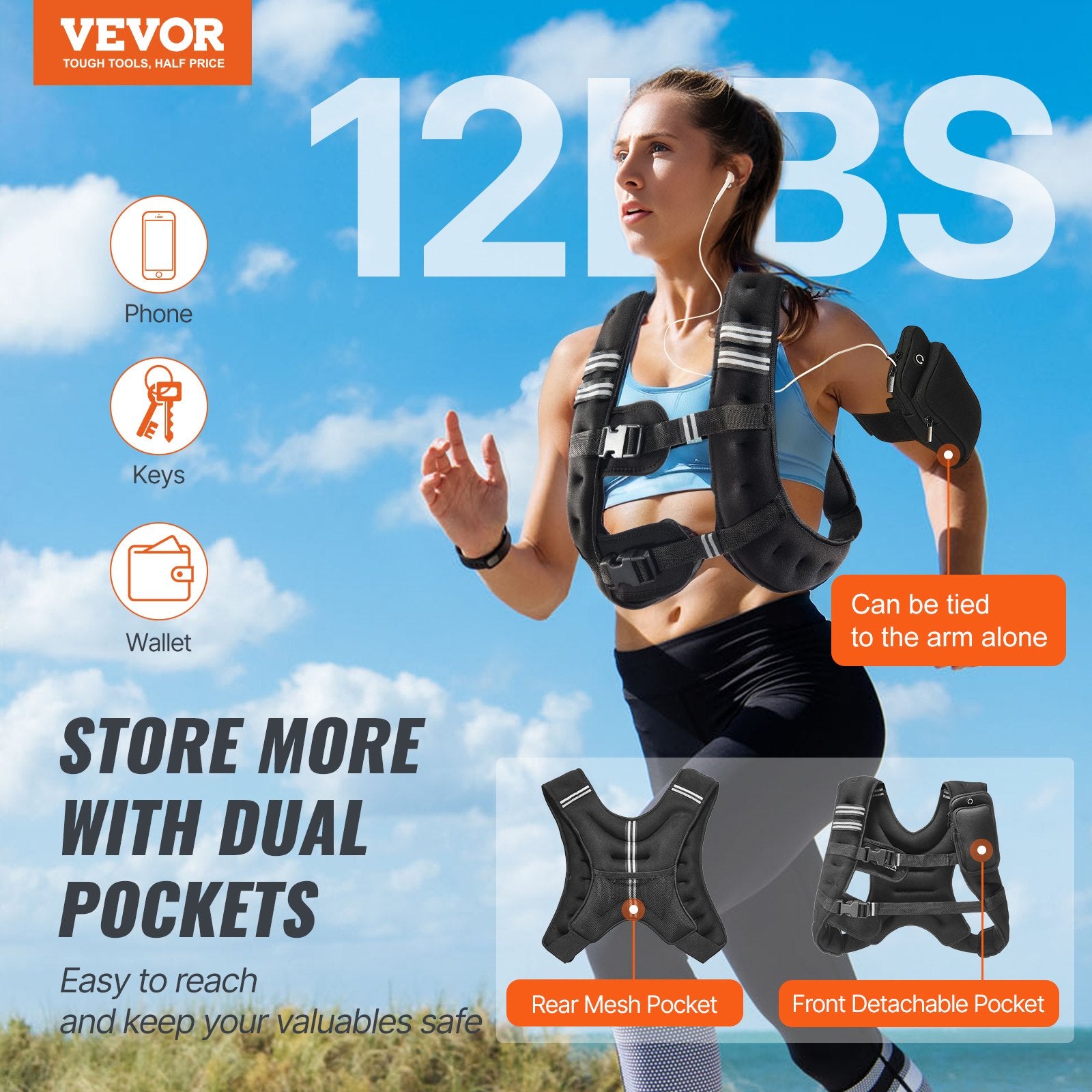 Svorio liemenė VEVOR JS-VEST005-1, 5,54 kg