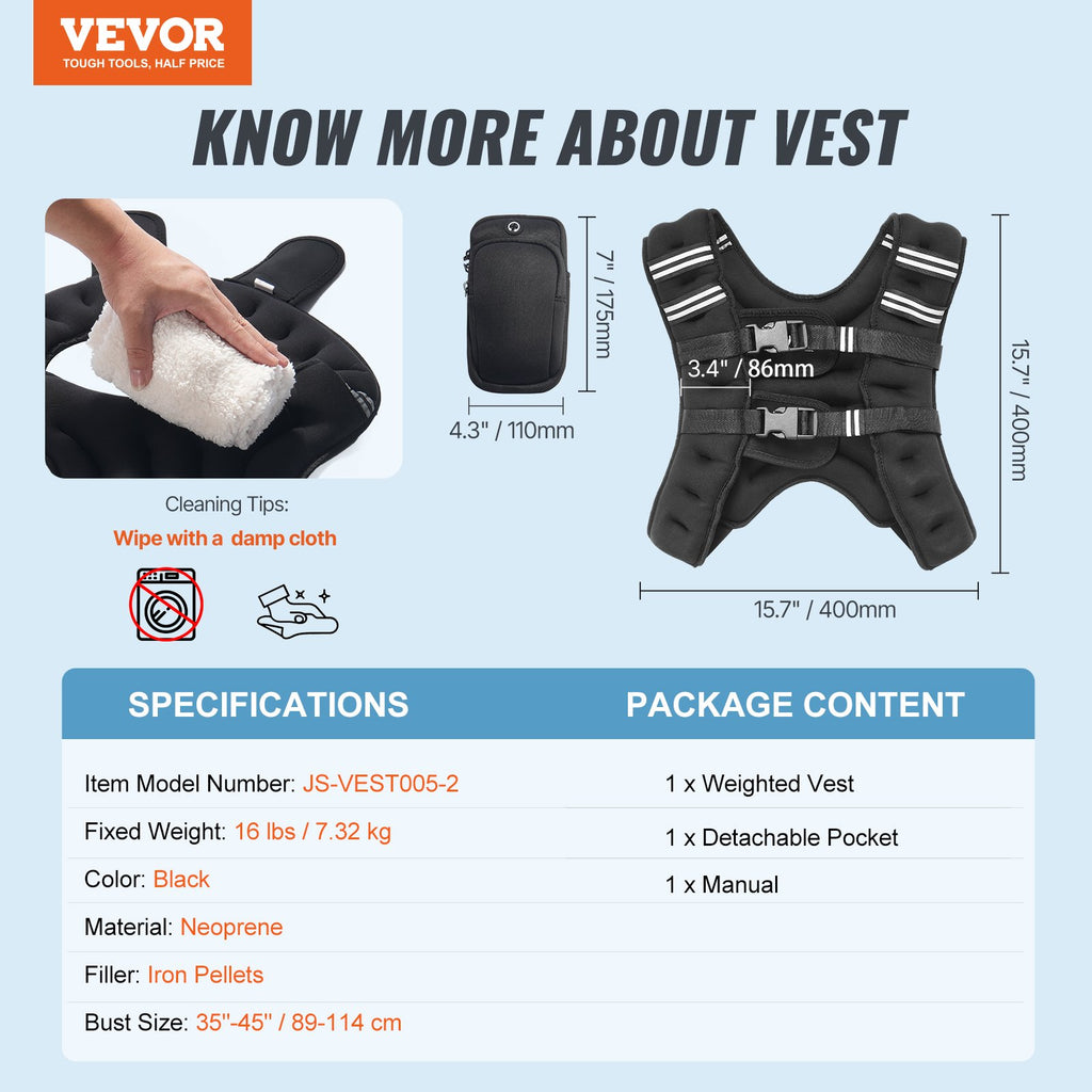 Svorio liemenė VEVOR JS-VEST005-2, 7,32 kg