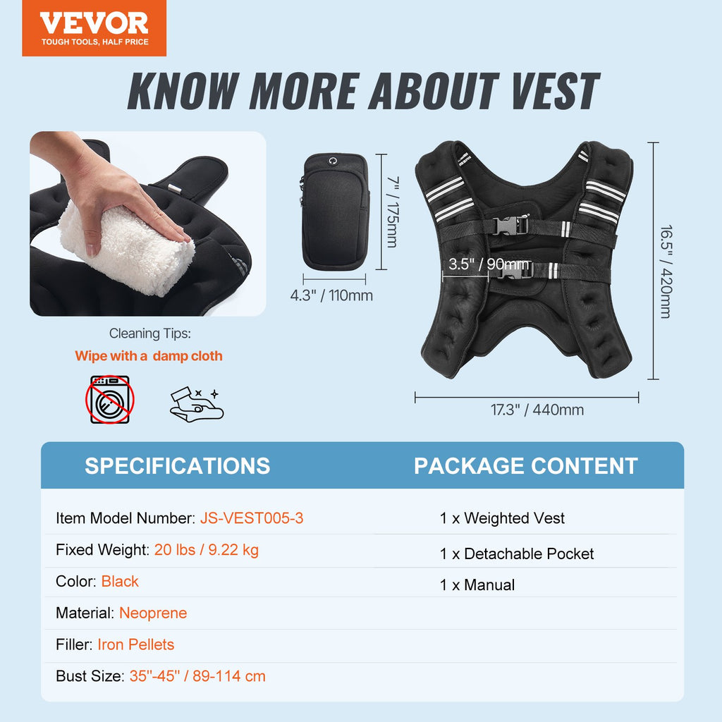 Svorio liemenė VEVOR JS-VEST005-3, 9,22 kg