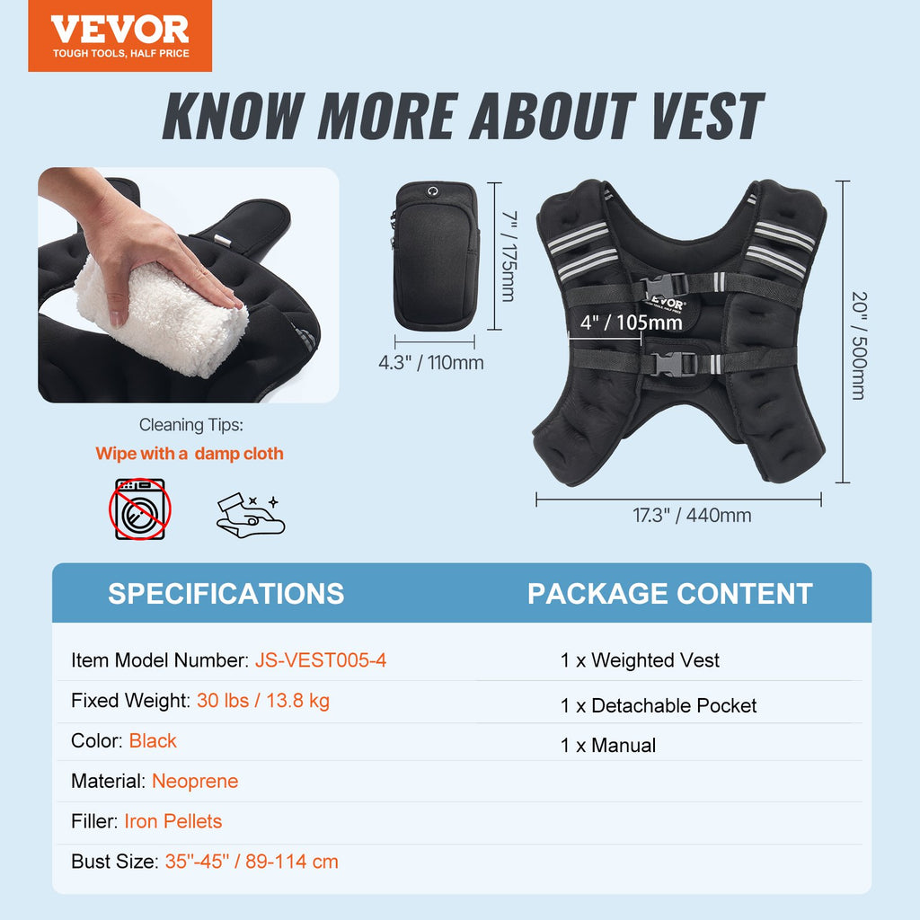 Svorio liemenė VEVOR JS-VEST005-4, 13,8 kg