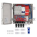 Saulės elektrinės sujungimo dėžutė VEVOR SP-HL-P202010-10A, 4 kanalų