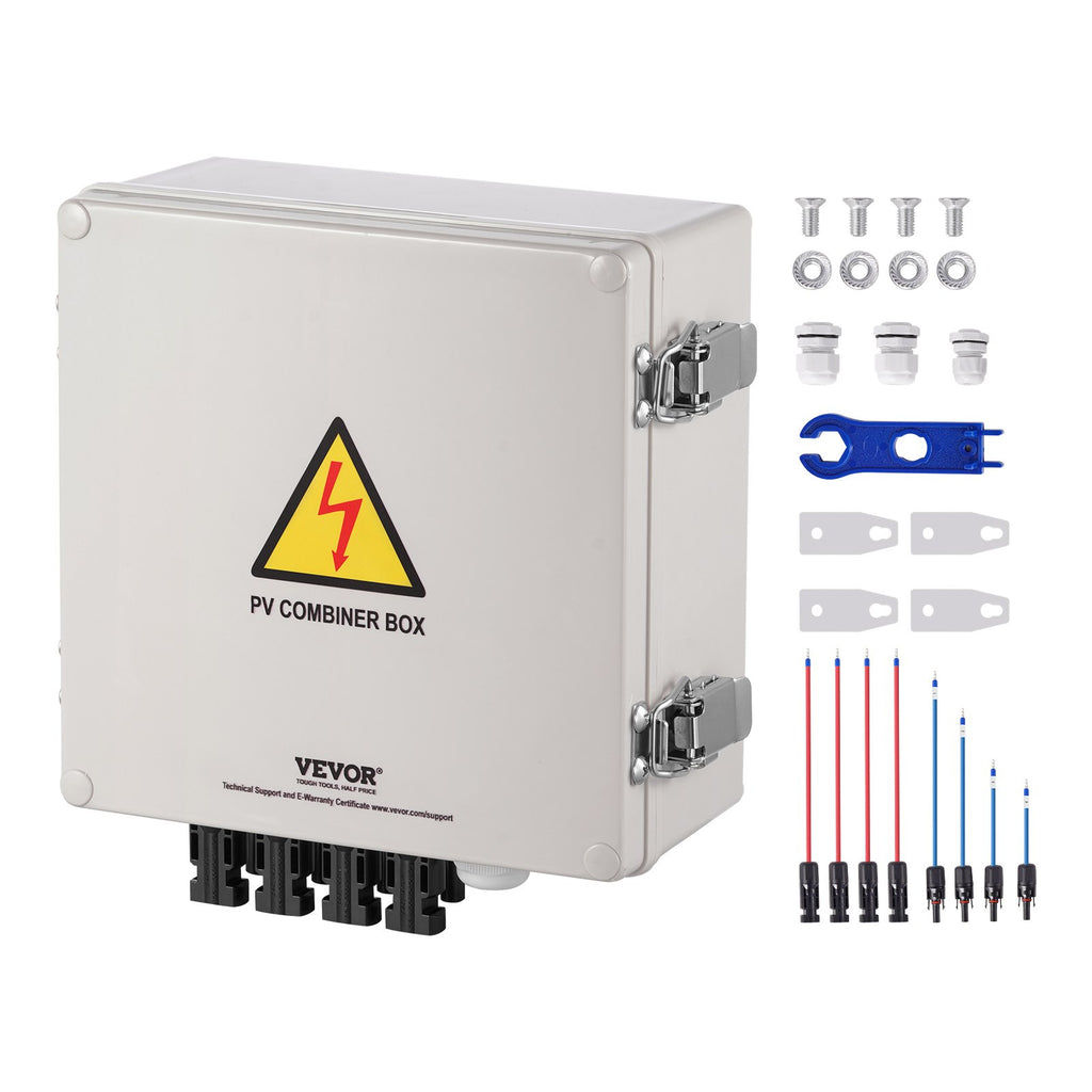 Saulės elektrinės sujungimo dėžutė VEVOR SP-HL-P202010-10A, 4 kanalų